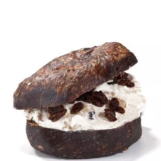 Apple Walnut Raisin on a Bagel